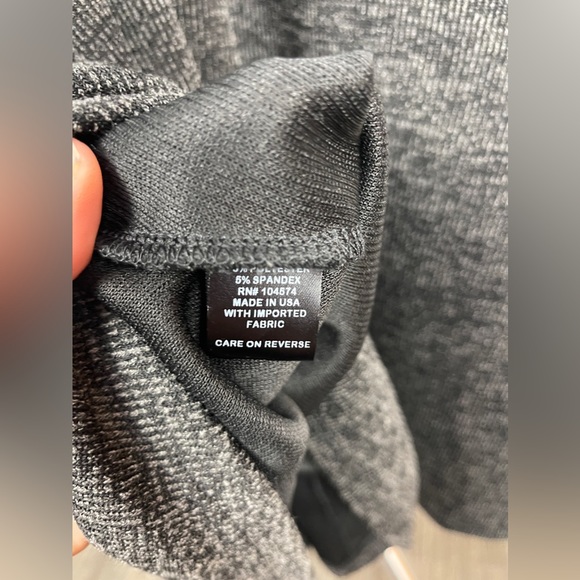 The Vanity Room Gray Short Sleeve Knit A-Line Dress Size XS(0) NWT - Picture 9 of 11